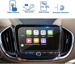 img 4 attached to LFOTPP Car Navigation Screen Protector for Volt Malibu Equinox 8 Inch MyLink, 📱 [9H] High Configuration Clear Tempered Glass Anti-Scratch Center Touch Screen Protector with High Clarity