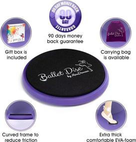 img 3 attached to Ballet Turning Disc: Enhance Turns, Pirouettes, and Balance 🩰 with Portable Turn Board for Dancers, Gymnasts, and Ice Skaters