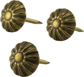 img 2 attached to 🛋️ 100 Pcs of Antique Brass Daisy Upholstery Tacks - 7/16" Head Diameter - Furniture Nails & Pins by decotacks
