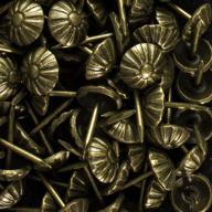 🛋️ 100 pcs of antique brass daisy upholstery tacks - 7/16" head diameter - furniture nails & pins by decotacks logo