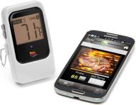 🌡️ maverick et-735 bluetooth 4.0 wireless digital cooking thermometer: monitor 4 probes simultaneously (white) logo