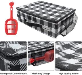 img 1 attached to 🐱 SCENEREAL Collapsible Portable Cat Travel Litter Box with Bowl & Scoop – Lightweight, Waterproof, and Free Travel Litter Box for Cats