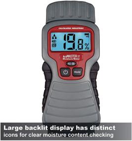 img 3 attached to 🌧️ Calculated Industries AccuMASTER XT 7440 Digital Moisture Meter - Handheld, Pin Type, Backlit LCD Display - Detects Leaks, Dampness, and Moisture in Wood, Walls, Ceilings, Carpet, Firewood