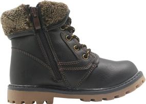 img 2 attached to Stay Warm and Stylish with Apakowa's 👢 New Boy's Autumn Winter Snow Boots (Toddler/Little Kid)