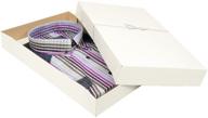 🎁 white large shirt gift boxes: 10-pack with tissue paper and stretch loops for stylishly wrapping clothes and gifts logo