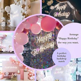 img 1 attached to Birthday Transparent Acrylic Decoration Backdrops