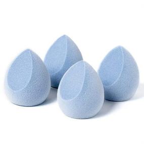 img 3 attached to 🧽 JUNO &amp; Co. Microfiber Velvet Sponge 4-Pack - Latex-Free, Dual Layer Technology, Flawless Makeup Blender for Foundations, Powders, and Creams