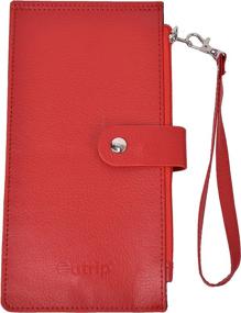 img 2 attached to 👛 Stylish RFID Blocking Bifold Wallet for Women - Sleek Leather, Thin Design, Zipper Closure