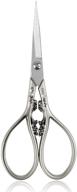 bihrtc 4.33 inches vintage european style stainless steel auspicious clouds scissors: perfect for needlework, embroidery, sewing, craft, art work & everyday use (light grey) logo