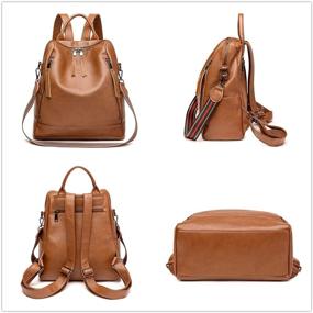 img 3 attached to Backpack Fashion Leather Shoulder Satchel Women's Handbags & Wallets and Satchels