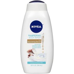 img 4 attached to 🥥 NIVEA Кокосовый и Миндальное молоко для душа | Питательное Сыворотка | Бутылка 20 жидких унций