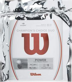 img 4 attached to Wilson Sporting Goods Champions Choice Duo Natural Tennis String, WRZ997900