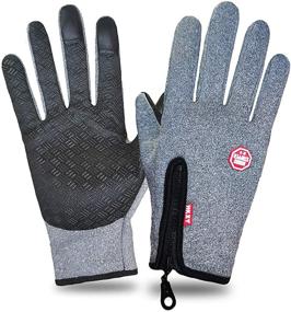 img 3 attached to 🧤 XL Men's Outdoor Black Waterproof and Windproof Gloves & Mittens with Fingers