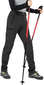 img 2 attached to 🏔️ Wespornow Women's Fleece-Lined Hiking Pants: Snow Ski, Water-Resistant, Softshell, Insulated Outdoor Pants for Winter