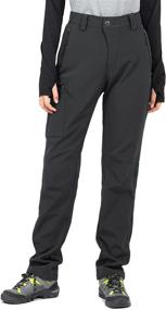 img 3 attached to 🏔️ Wespornow Women's Fleece-Lined Hiking Pants: Snow Ski, Water-Resistant, Softshell, Insulated Outdoor Pants for Winter