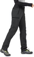 🏔️ wespornow women's fleece-lined hiking pants: snow ski, water-resistant, softshell, insulated outdoor pants for winter логотип