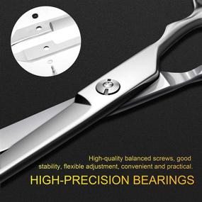 img 1 attached to 💇 [2021 UPDATE] Professional Barber Hair Scissors - 6.5 inch Japanese Stainless Steel Haircut Shears for Men, Women, Children, and Pets - Sharp & Durable Hair Trimming Scissors for Salon Use