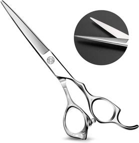 img 4 attached to 💇 [2021 UPDATE] Professional Barber Hair Scissors - 6.5 inch Japanese Stainless Steel Haircut Shears for Men, Women, Children, and Pets - Sharp & Durable Hair Trimming Scissors for Salon Use