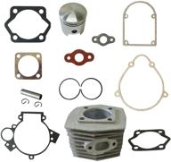 🛵 80cc motorized bicycle bike motor sthus cylinder & piston & pin clips wrist & gasket set - perfect fit logo