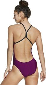 img 2 attached to Speedo Womens Swimsuit Endurance Graphic Sports & Fitness in Water Sports