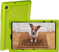 📱 bobjgear rugged tablet case for lenovo tab m10 fhd plus 10.3 inch (tb-x606f, fa) - premium washable silicone, kid friendly, shockproof (gotcha green) logo