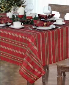 img 4 attached to 🎉 Shimmering Holiday Tablecloth by Elrene Fashions