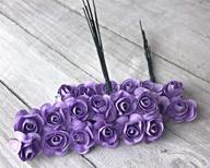 ooki-144 pcs lavender artificial mulberry paper rose flower - perfect for wedding scrapbooking, diy crafts, and anniversaries logo