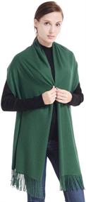 img 3 attached to LERDU Pashmina Oversized Cashmere Scarves Women's Accessories in Scarves & Wraps