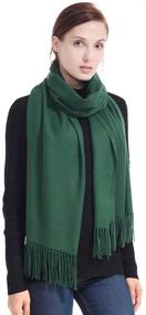 img 4 attached to LERDU Pashmina Oversized Cashmere Scarves Women's Accessories in Scarves & Wraps