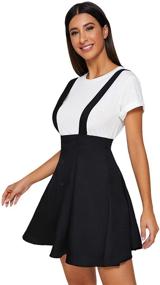 img 1 attached to 👗 SheIn Womens Pinafore Suspender Overall: Chic and Stylish Women's Clothing
