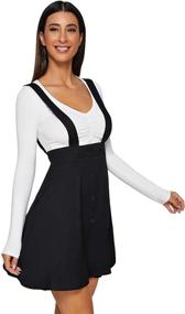 img 2 attached to 👗 SheIn Womens Pinafore Suspender Overall: Chic and Stylish Women's Clothing