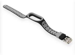 img 1 attached to 🌈 T-BLUER Красочный силиконовый ремешок для замены на Xiaomi Mi Band 5/Mi Band 6, браслет совместим с застежками фитнес-браслета, подходит для Xiaomi Miband 5/6 - трекер не включен