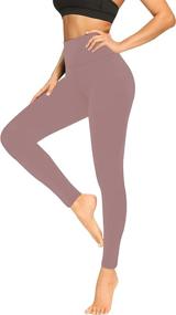 img 4 attached to 👖 Buttery Soft Leggings for Women: High Waisted Tummy Control - No See Through Yoga Pants