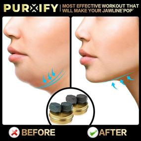 img 2 attached to PURXIFY Jawline Exerciser for Men and Women, Pack of 2 - Double Chin Reducer and 💪 Face Slimmer - Strengthener and Trainer for Mouth, Neck, and Facial Workout - Sculpt Fat and Tone Muscle