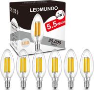 🕯️ enhanced dimmable candelabra bulb for daylight lighting with lifelike flame flicker логотип
