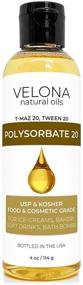 img 4 attached to 🧪 Polysorbate 20 by Velona - 4 oz: Solubilizer for Food, Cosmetics & Bath Bombs - Natural & Effective, Ideal for Cooking, Skin Care. Try It Today!