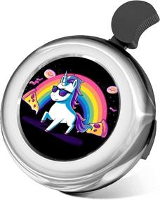 img 4 attached to Vintage Aluminum Bicycle Bell with Yin Yang Wolf Design - Loud and Crisp Sound for Kids and Adults