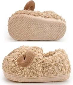 img 3 attached to 🐻 Zoolar Fluffy Winter Boys' Toddler Slippers - Ideal Shoes for Cozy Comfort