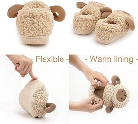 img 2 attached to 🐻 Zoolar Fluffy Winter Boys' Toddler Slippers - Ideal Shoes for Cozy Comfort