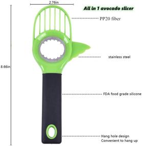 img 3 attached to Efficient Avocado Peeler, Slicer, and Cutter - 3-in-1 Fruit & Vegetable Kitchen Tool