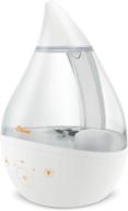 crane 4-in-1 top fill ultrasonic cool mist humidifier, 1 gallon, 24 hour run time, optional sound machine and color changing nightlight, clear/white logo