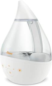 img 4 attached to Crane 4-in-1 Top Fill Ultrasonic Cool Mist Humidifier, 1 Gallon, 24 Hour Run Time, Optional Sound Machine and Color Changing Nightlight, Clear/White