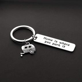 img 3 attached to Cherish Your Camping Memories with the Happy Camper RV Keychain - Perfect Trailer Christmas Vacation Gift!