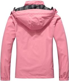 img 3 attached to Stay Dry and Stylish: MOERDENG Women's Waterproof Rain Jacket - The Perfect Outdoor Lightweight Softshell Raincoat for Hiking and Travel