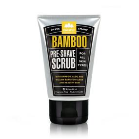 img 4 attached to 🌿 Pacific Shaving Co. Bamboo Pre-Shave Scrub - Bamboo, Aloe & Willow Bark, Exfoliating, Soothing & Moisturizing, Blemish Control, Fragrance-Free, All Skin Types, Made in USA, 3.0 oz