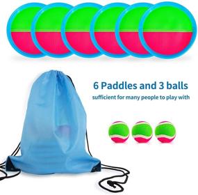 img 2 attached to 🏓 Aywewii Velcro Paddles for Ideal Outdoor Activities
