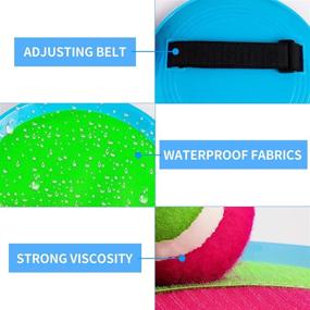img 1 attached to 🏓 Aywewii Velcro Paddles for Ideal Outdoor Activities