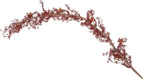img 1 attached to 🌟 CWI Gifts Pip Berry and Star Garland, 40-Inch, Burgundy: Rustic Decor for Your Home
