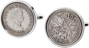 img 4 attached to 54Th Birthday English Sixpence Cufflinks