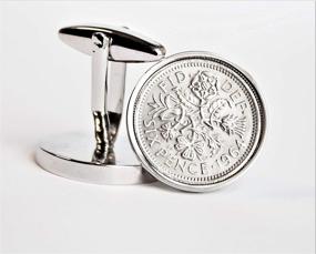 img 3 attached to 54Th Birthday English Sixpence Cufflinks